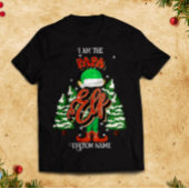Aangepaste naam Papa elf gepersonaliseerd T-shirt