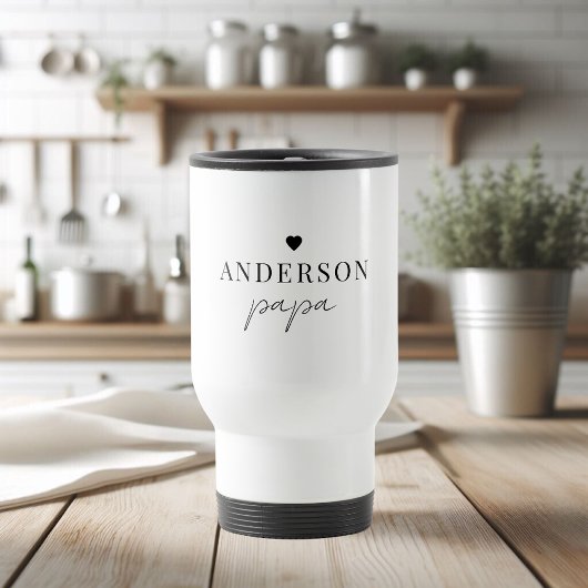 Aangepaste naam Papa Travel Mug | Gepersonaliseerd Reisbeker
