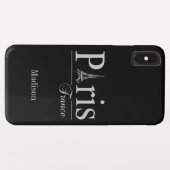 Aangepaste naam Parijs Frankrijk telefoongesprekke Case-Mate iPhone Case (Achterkant (horizontaal))