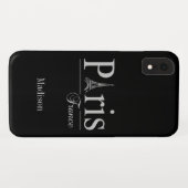 Aangepaste naam Parijs Frankrijk telefoongesprekke Case-Mate iPhone Case (Achterkant (horizontaal))
