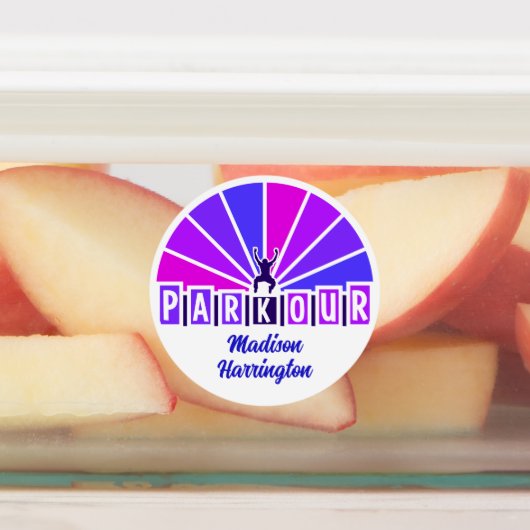 Aangepaste naam PARKOUR Labels (Aangebracht)