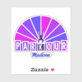 Aangepaste naam PARKOUR Sticker (Vel)