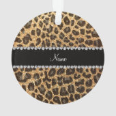 Aangepaste naam pastel gele glittersplaat ornament (achterkant)