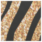 Aangepaste naam pastel gele glittertijgerstrepen stof (Close Up)