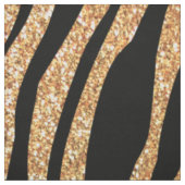 Aangepaste naam pastel gele glittertijgerstrepen stof (Swatch)