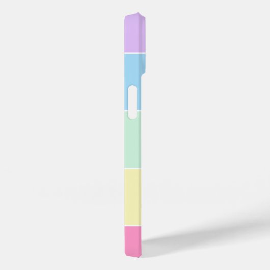 Aangepaste naam pastel kleuren horizontale strepen Case-Mate iPhone case (Achterkant / Rechts)