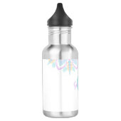 Aangepaste naam Pastel Rainbow Floral Sundae Manda Waterfles (Links)