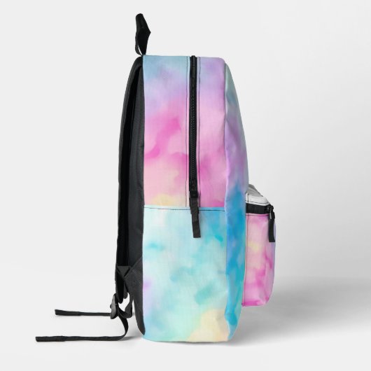  aangepaste naam Pastel Tie Dye Rugzak (Links)