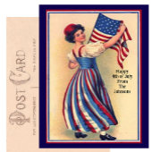 Aangepaste naam Patriottische Vlag van 4 juli Briefkaart