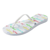 Aangepaste naam patroon Slim Straps Teenslippers (Schuin)