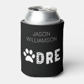 Aangepaste naam Pawdre Dog Dad New Dog Owner Gift Blikjeskoeler (Blikje Voorkant)