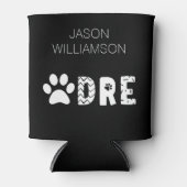 Aangepaste naam Pawdre Dog Dad New Dog Owner Gift Blikjeskoeler (Voorkant)