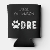 Aangepaste naam Pawdre Dog Dad New Dog Owner Gift Blikjeskoeler (Achterkant)