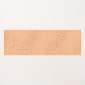Aangepaste naam Peach Fuzz Gold Star Pattern Yogamat (Voorkant (horizontaal))