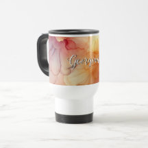 Aangepaste Naam Peach Raspberry Bloemen Alcohol In