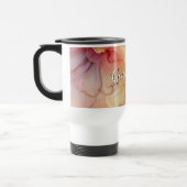 Aangepaste Naam Peach Raspberry Bloemen Alcohol In Reisbeker (Links)