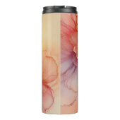 Aangepaste Naam Peach Raspberry Bloemen Alcohol In Thermosbeker (Achterkant)