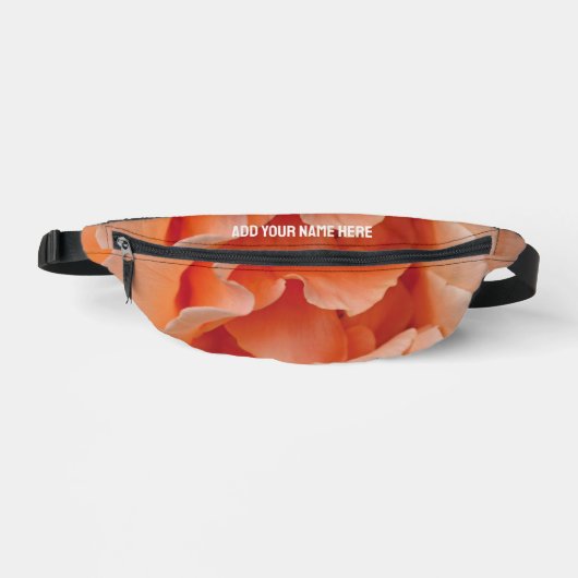 Aangepaste naam  PEACH ROOS Fanny Pack Heuptasje (Voorkant)