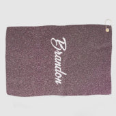 Aangepaste naam pellerkleurglitter golfhanddoek (Horizontaal)