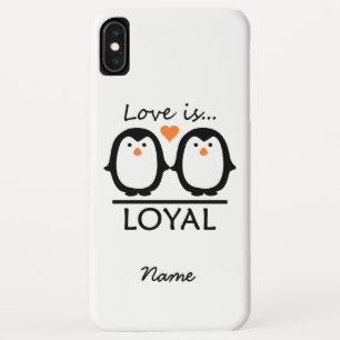 Aangepaste naam Penguin Love-telefoongevallen Case-Mate iPhone Case