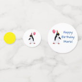 Aangepaste naam Penguin-tabel Confetti (Voorkanten)