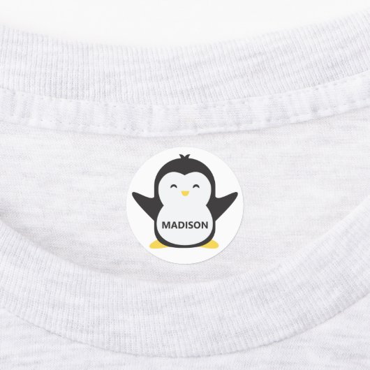 Aangepaste naam Penguins Labels (Aangebracht)