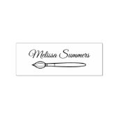 Aangepaste naam penseel rubberstempel (Afrduk)