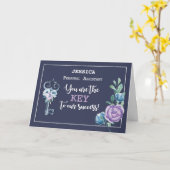 Aangepaste naam Perona Assitant Admin Pro Dag Kaart (Gele Bloem)