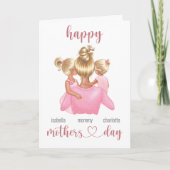 Aangepaste naam Persoonlijke Happy Mothers Day Kaart (Voorkant)