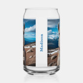 Aangepaste naam Peru Llama Blikvorm Glas (Links)