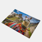 Aangepaste naam Peru Llama Deurmat (Schuin)