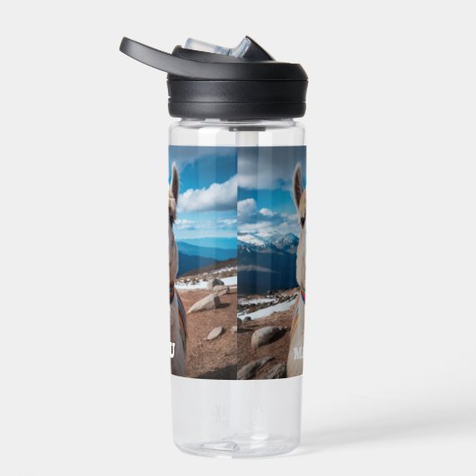 Aangepaste naam Peru Llama Waterfles (Rechts)