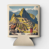 Aangepaste naam Peru Machu Picchu Blikjeskoeler (Achterkant)