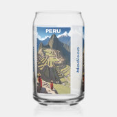 Aangepaste naam Peru Machu Picchu Blikvorm Glas (Links)