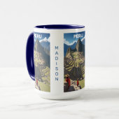 Aangepaste naam Peru Machu Picchu Mok (Voorkant links)
