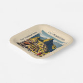 Aangepaste naam Peru Machu Picchu Papieren Bordje (Gebogen)