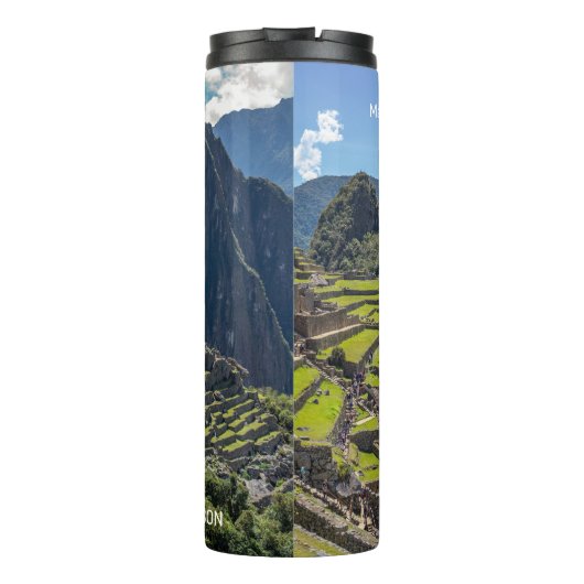 Aangepaste naam Peru Machu Picchu Thermosbeker (Achterkant)