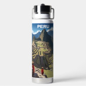 Aangepaste naam Peru Machu Picchu Waterfles (Achterkant)