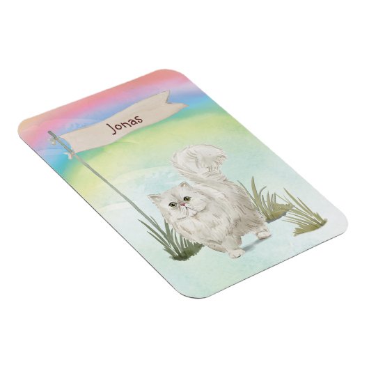 Aangepaste naam Perzisch Kat Pet Magneet (Rechterzijde)