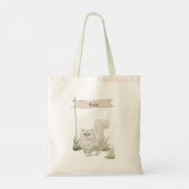 Aangepaste naam Perzisch Kat Pet Tote Bag (Achterkant)