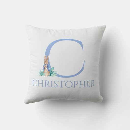 Aangepaste naam Peter de rabbit  Kussen (Achterkant)