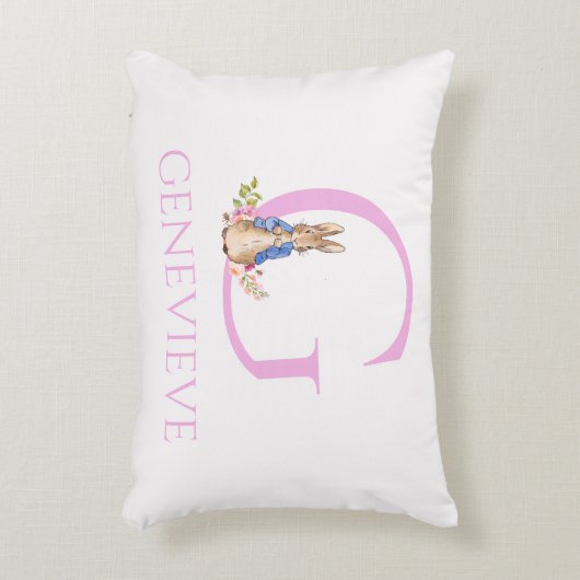 Aangepaste naam Peter het Konijn Accent Kussen (Voorkant(Verticaal))