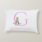 Aangepaste naam Peter het Konijn Accent Kussen (Achterkant)