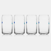 Aangepaste Naam Peter het konijn Baby shower Blikvorm Glas (Links)