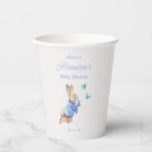 Aangepaste Naam Peter het konijn Baby shower Papieren Bekers (Voorkant)