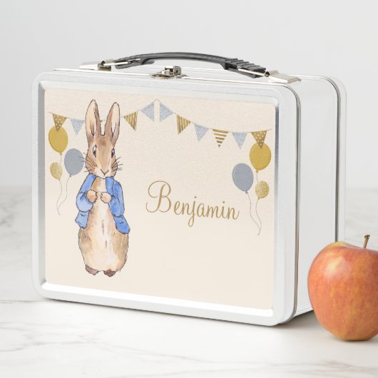 Aangepaste naam Peter het konijn beige achtergrond (In situ)