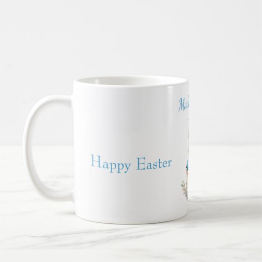 Aangepaste Naam Peter het Konijn Happy Easter Coff Koffiemok (Links)