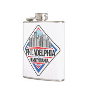 Aangepaste naam Philadelphia Pennsylvania Heupfles (Links)