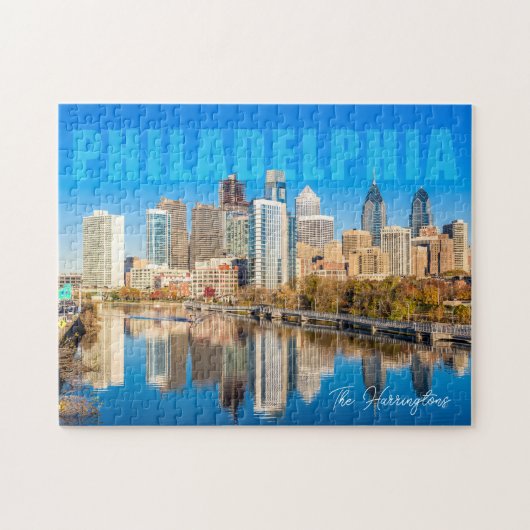 Aangepaste naam Philadelphia Pennsylvania Legpuzzel (Horizontaal)