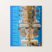 Aangepaste naam Philadelphia Pennsylvania Legpuzzel (Verticaal)